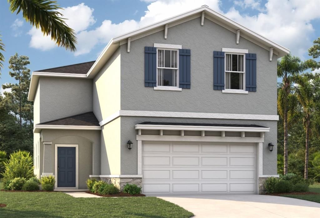 Attached, Exterior, Facade, Modern