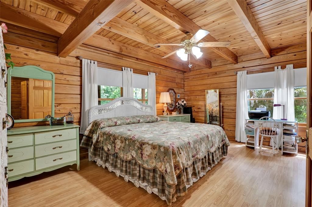 Bedroom, Interior, Wooden Beams, Wooden Ceilings, Wood Texture Flooring, Wooden Walls
