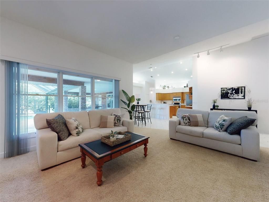 Interior, Kitchen, Living room, Recessed Lighting