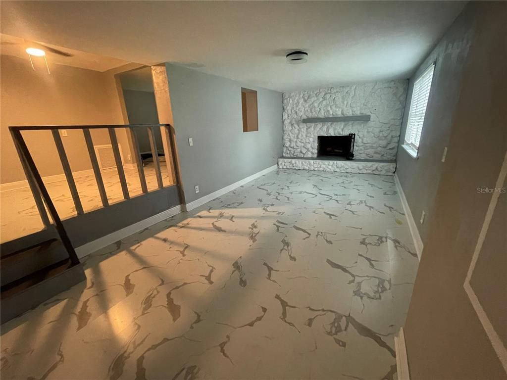 Fireplace, Interior, Marble, Stone Walls