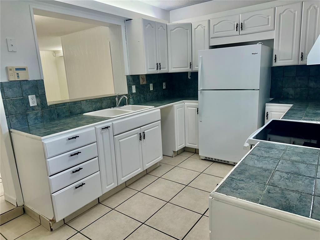 Interior, Kitchen, Tile Countertops