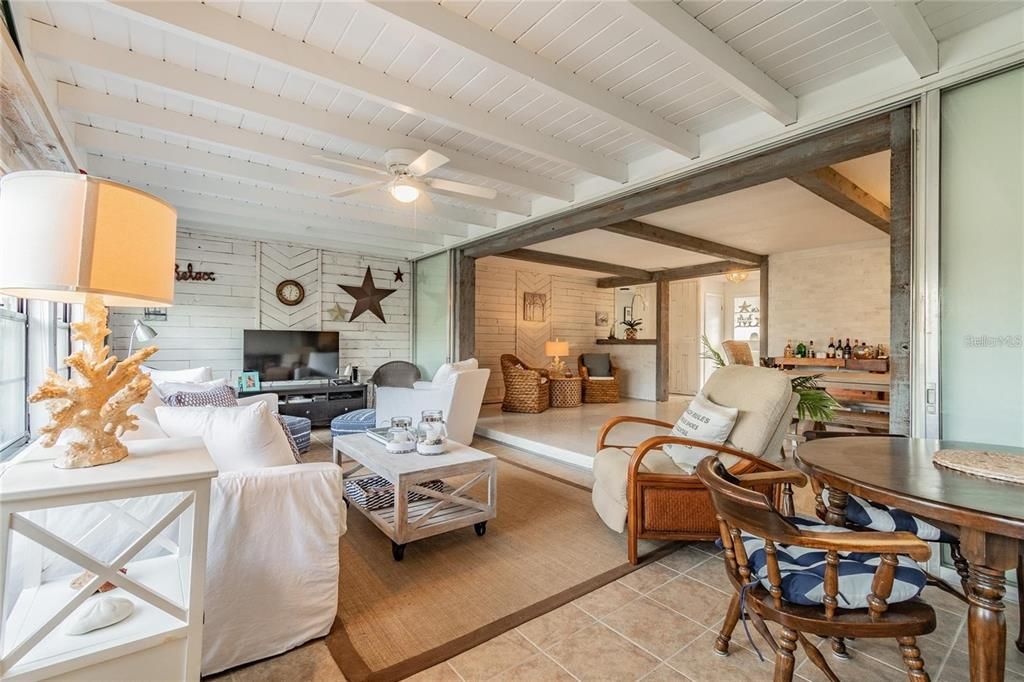 Interior, Living room, Stone Walls