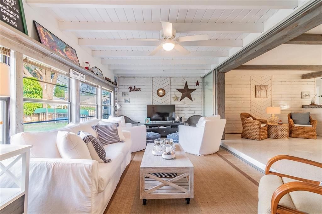 Interior, Living room, Stone Walls