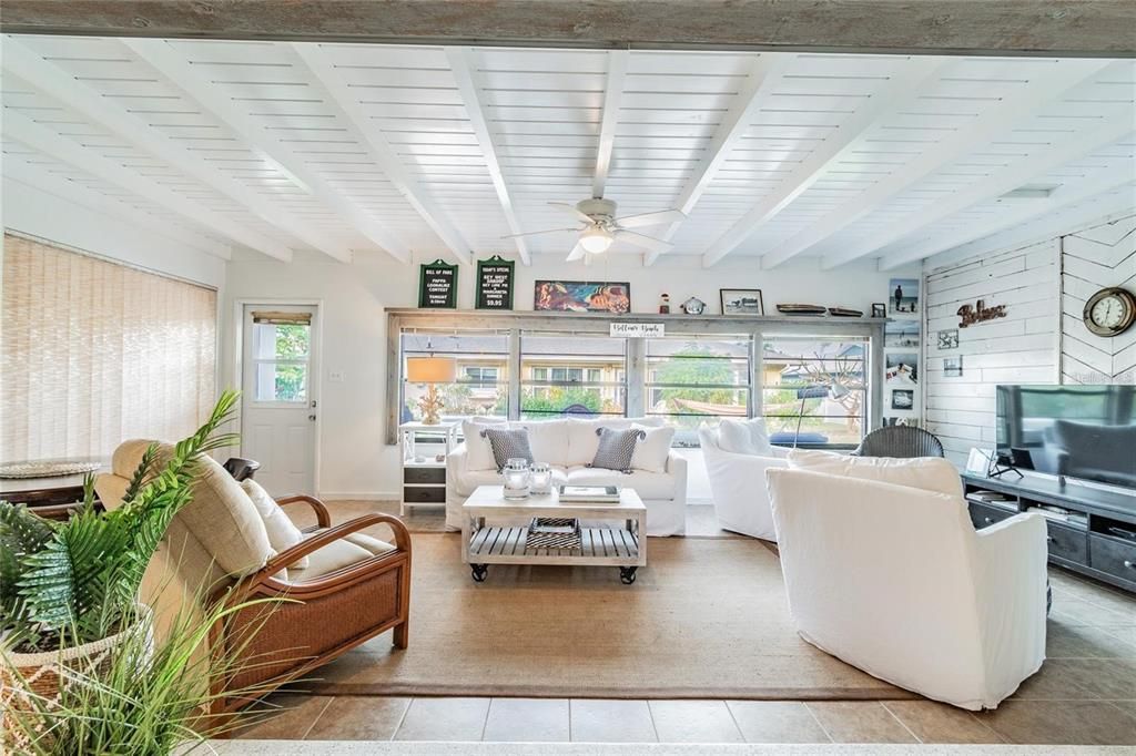 Interior, Living room, Stone Walls