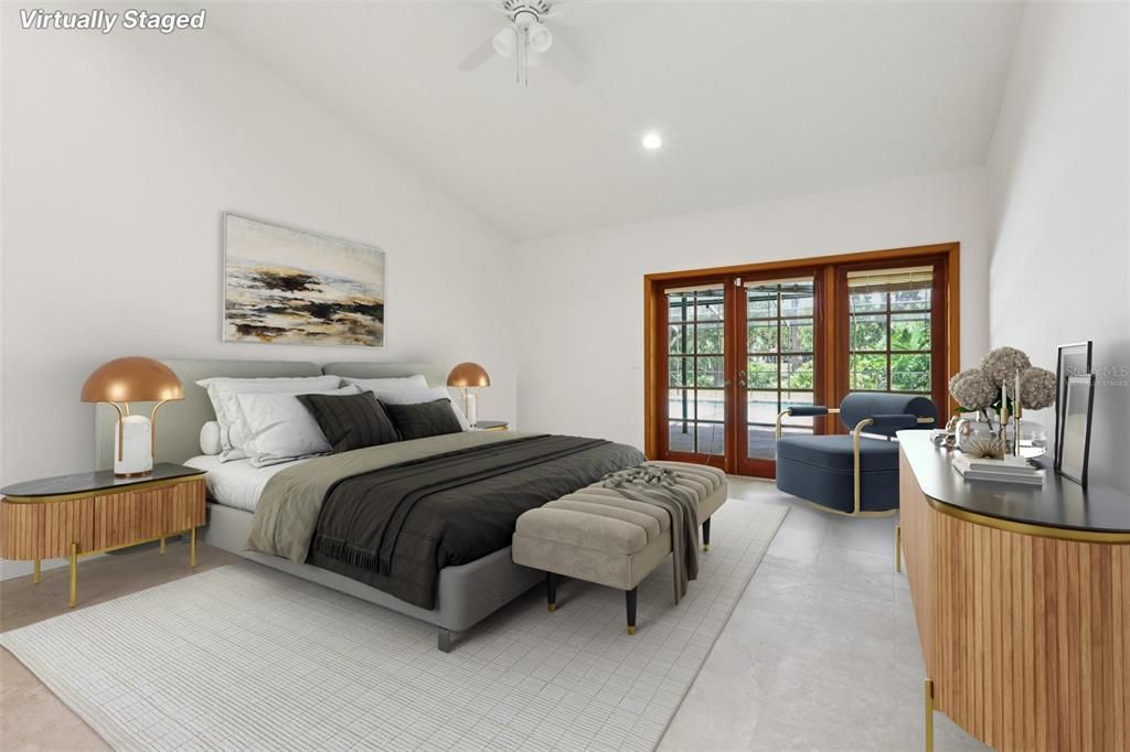 Bedroom, Interior, Recessed Lighting