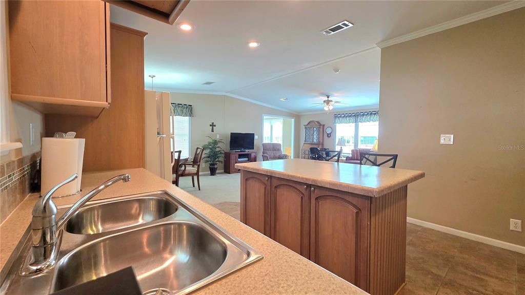 Dining room, Interior, Kitchen, Recessed Lighting