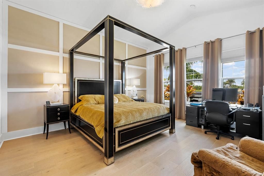 Bedroom, Home Office, Interior, Wood Texture Flooring