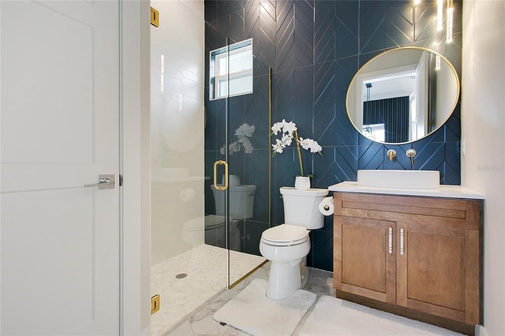 Bathroom, Glass Shower, Interior