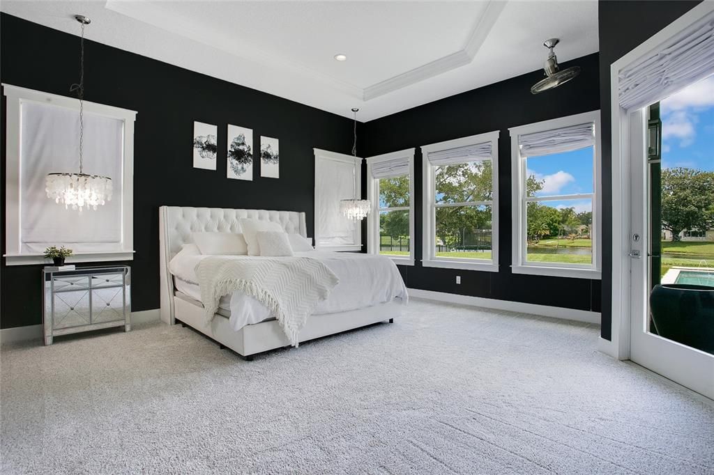 Bedroom, Interior, Pendant Lights, Recessed Lighting