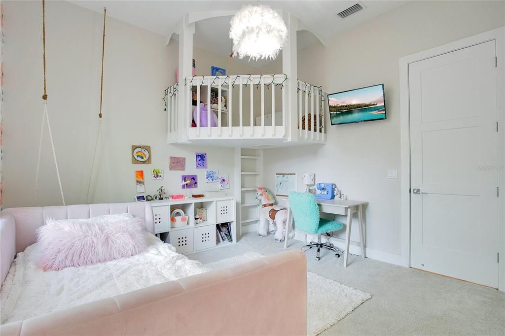 Bedroom, Chandelier, Home Office, Interior