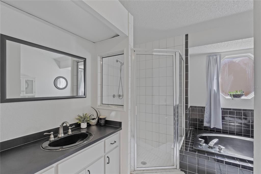 Bathroom, Glass Shower, Interior, Tile Countertops