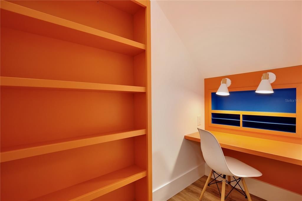 Home Office, Interior, Wood Texture Flooring