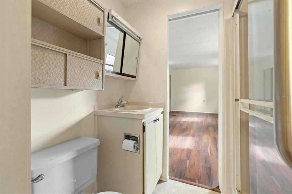 Bathroom, Interior, Wood Texture Flooring