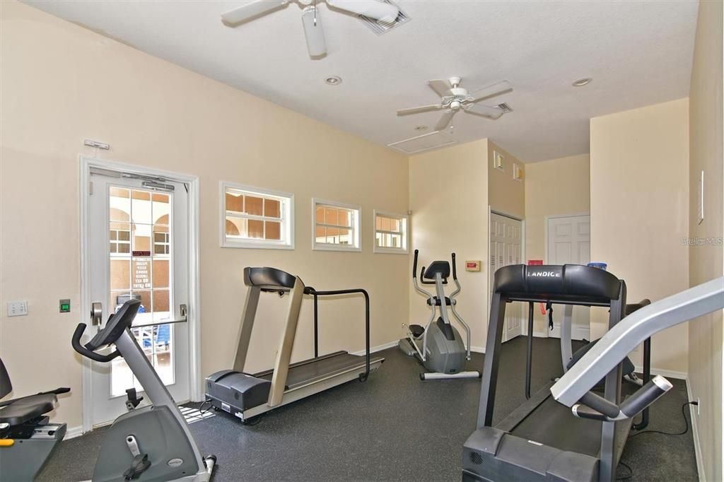 Fitness Equipment, Interior, Recessed Lighting
