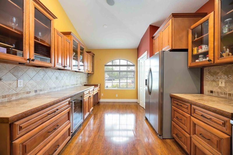 Interior, Kitchen, Wood Texture Flooring