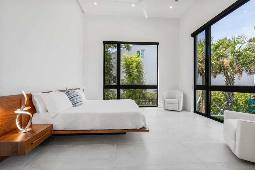 Bedroom, Interior, Recessed Lighting