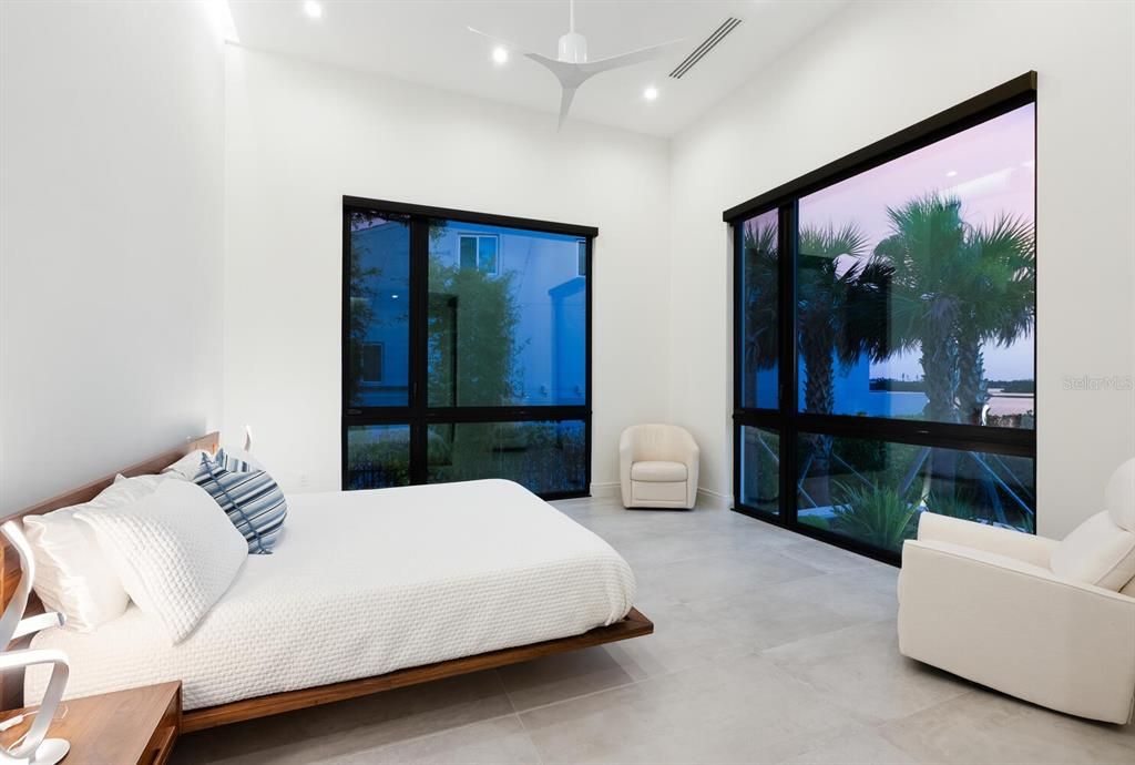 Bedroom, Interior, Recessed Lighting