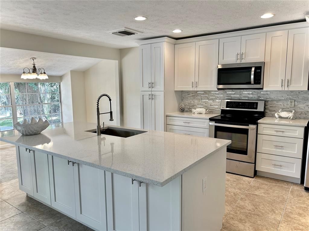 Interior, Kitchen, Recessed Lighting, Stainless Steel Appliances
