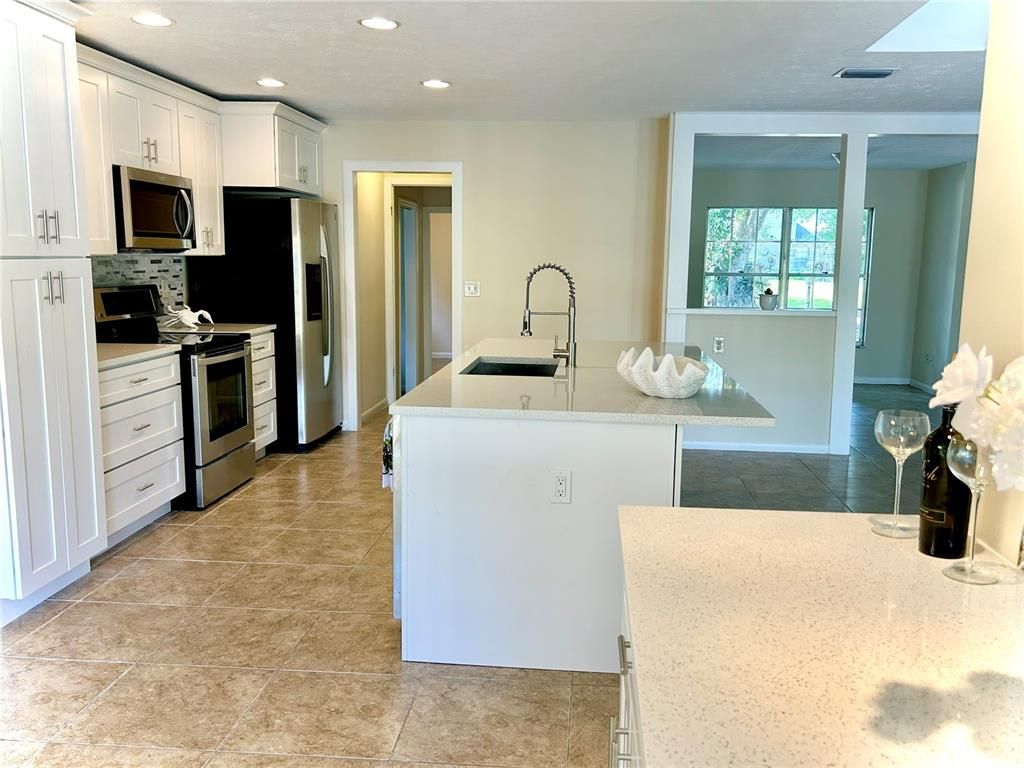 Interior, Kitchen, Recessed Lighting, Stainless Steel Appliances