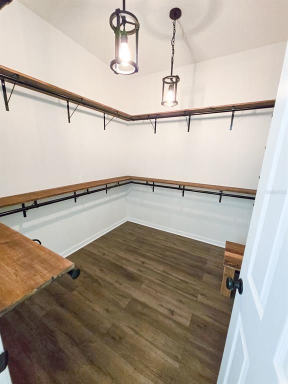 Interior, Pendant Lights, Walk-in Closets, Wood Texture Flooring