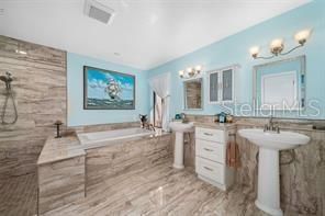 Bathroom, Dual Sink Vanities, Interior, Marble