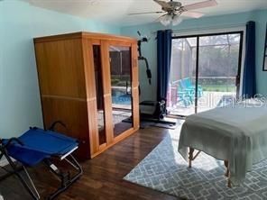 Bedroom, Interior, Sun Room, Wood Texture Flooring