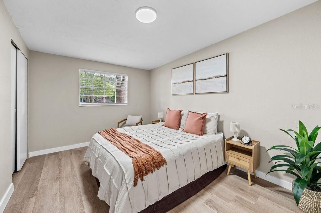 Bedroom, Interior, Wood Texture Flooring