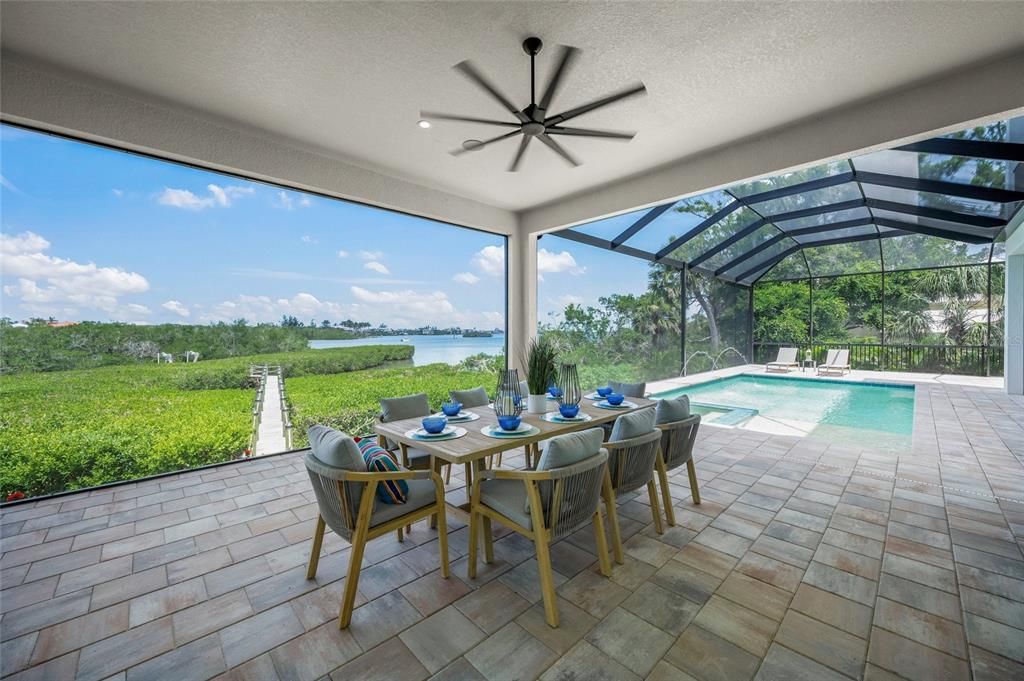 Dining room, Glass Ceilings, Interior, Pool, Sun Room, Water