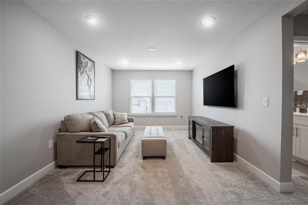 Interior, Living room, Recessed Lighting