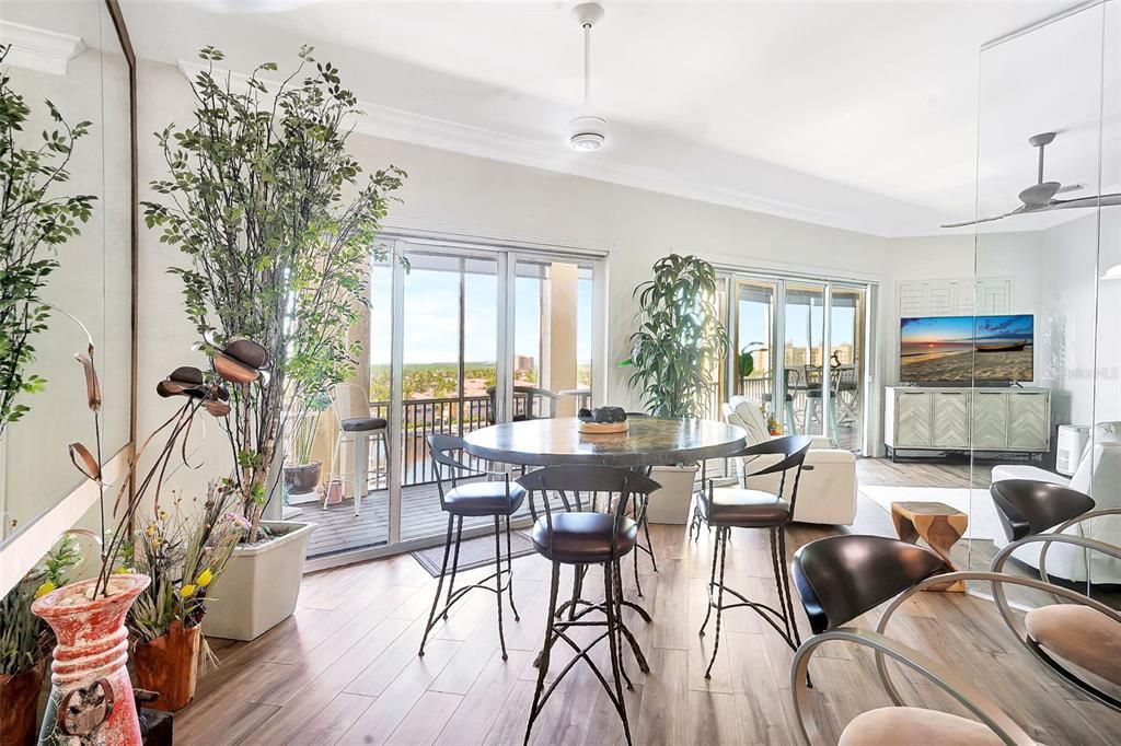 Dining room, Interior, Wood Texture Flooring