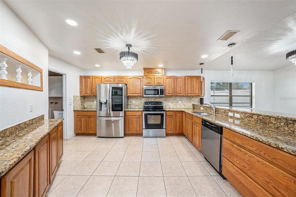 Interior, Kitchen, Recessed Lighting, Stainless Steel Appliances