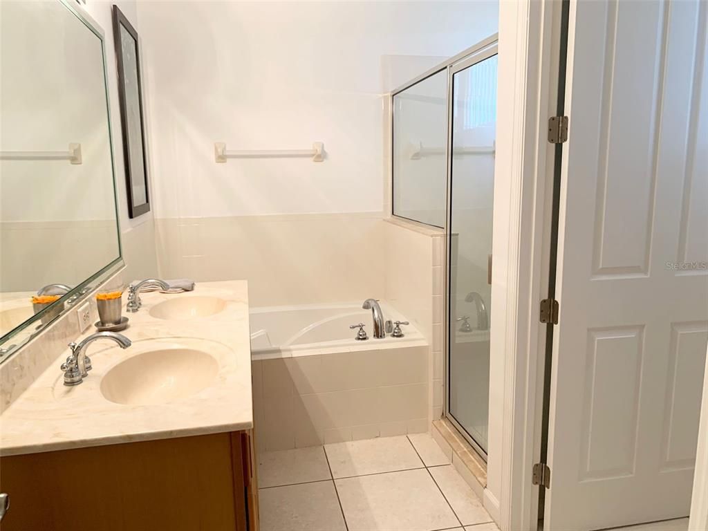 Bathroom, Dual Sink Vanities, Glass Shower, Interior