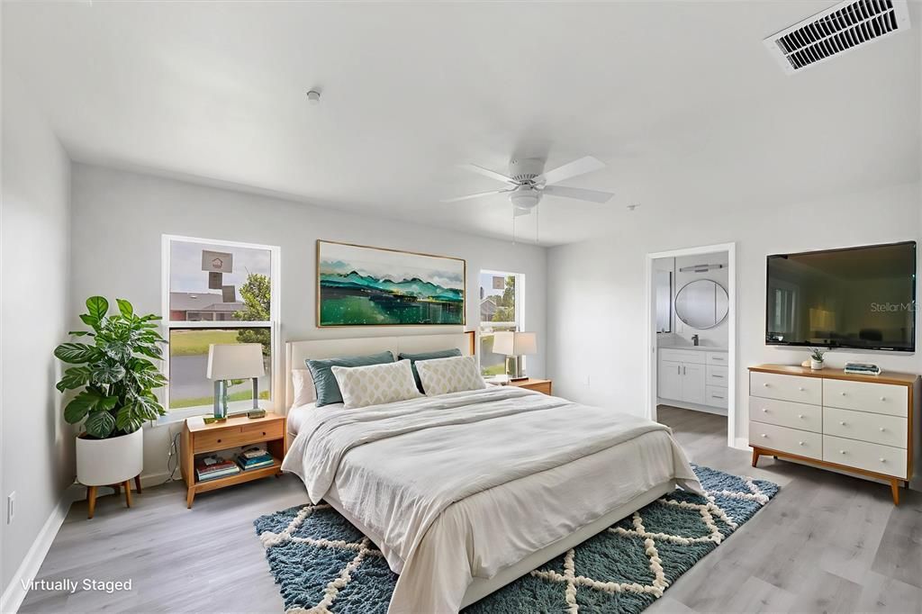 Bedroom, Interior, Wood Texture Flooring