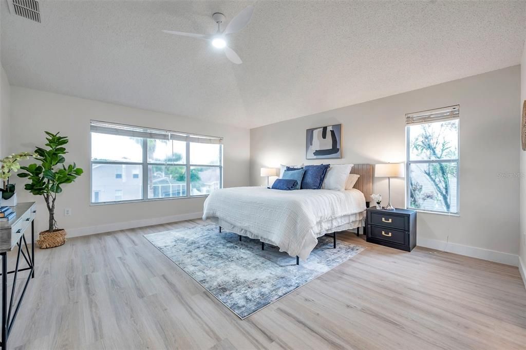 Bedroom, Interior, Wood Texture Flooring