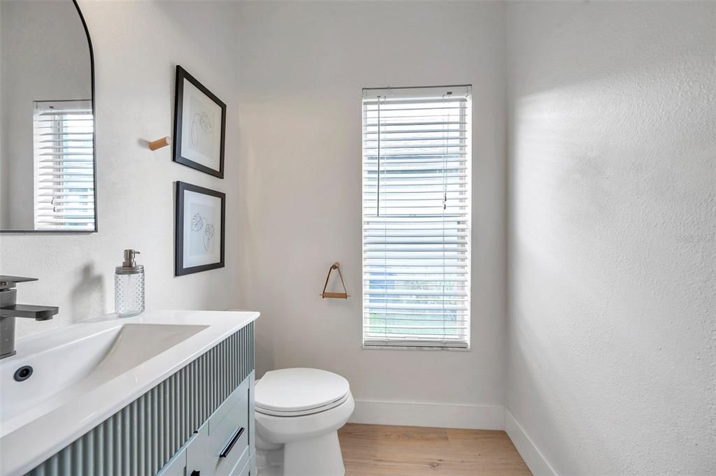 Bathroom, Interior, Wood Texture Flooring