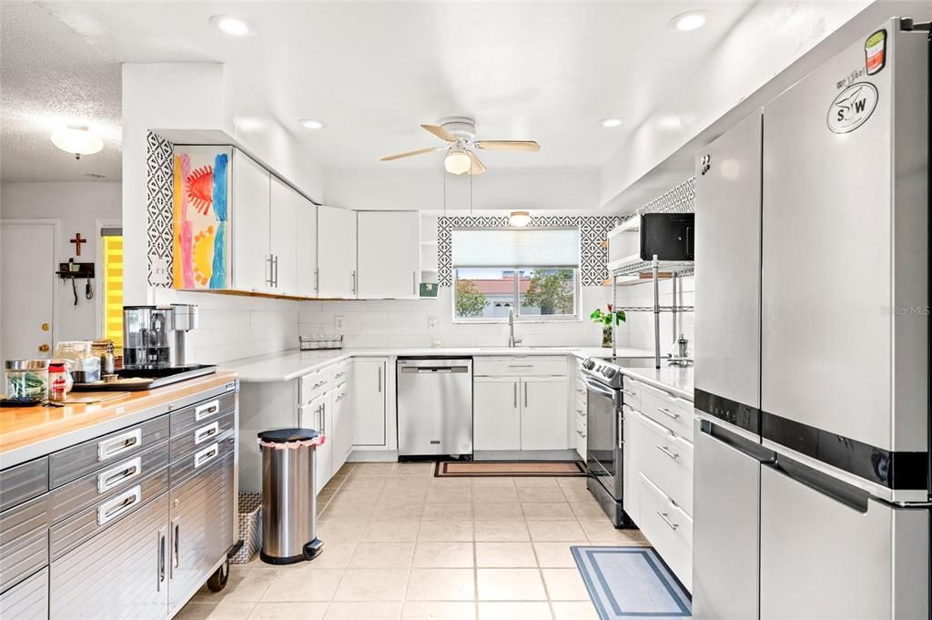 Interior, Kitchen, Recessed Lighting, Stainless Steel Appliances