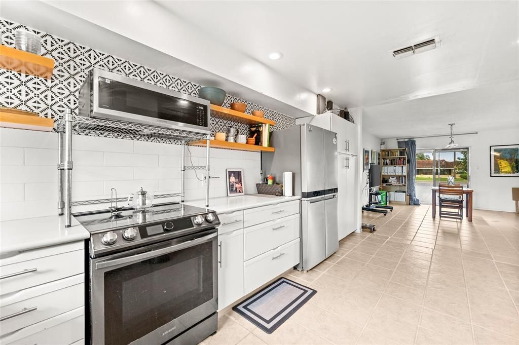 Interior, Kitchen, Recessed Lighting, Stainless Steel Appliances