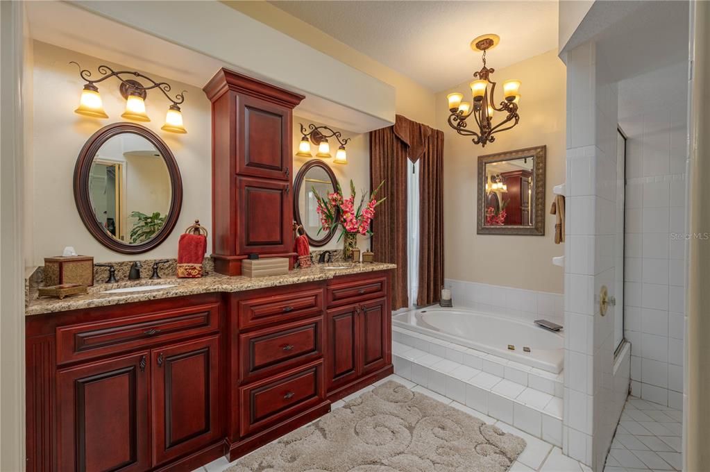 Bathroom, Chandelier, Dual Sink Vanities, Interior