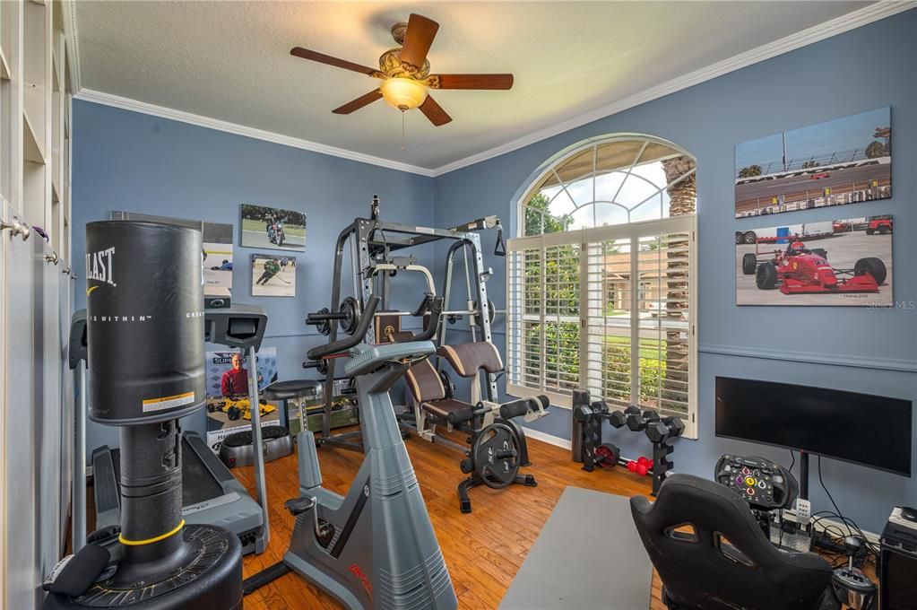 Fitness Equipment, Interior, Wood Texture Flooring