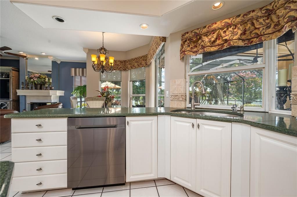 Chandelier, Interior, Kitchen, Recessed Lighting