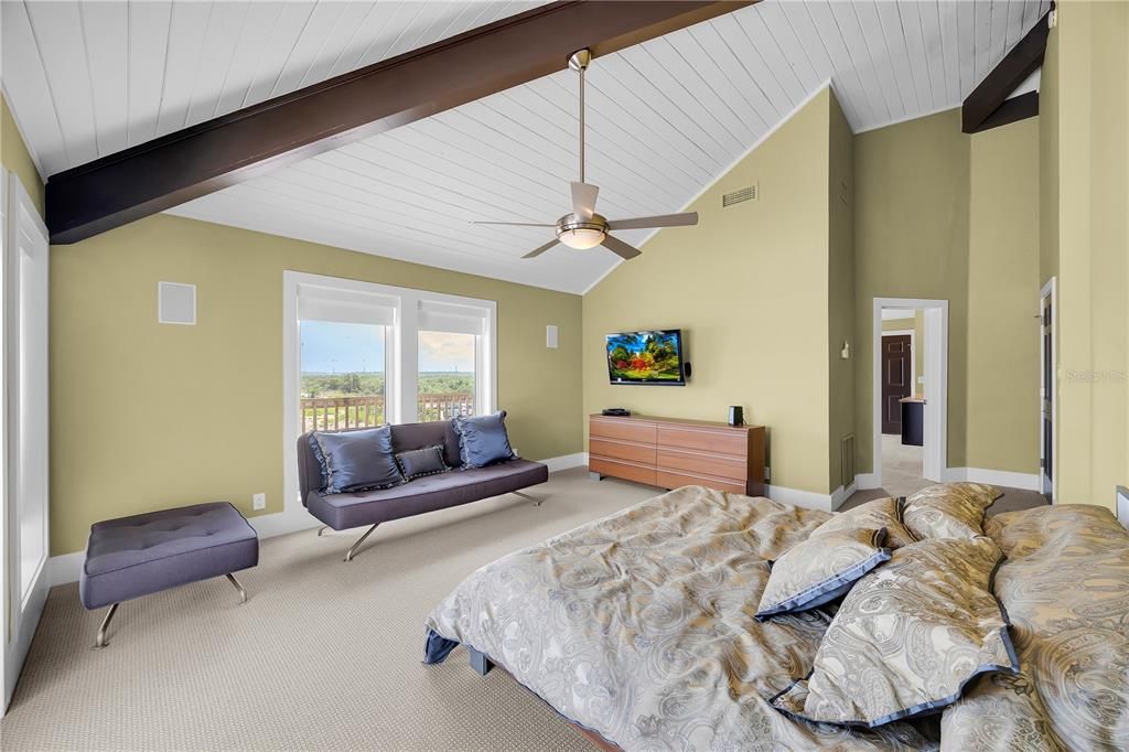 Bedroom, Interior, Wooden Beams