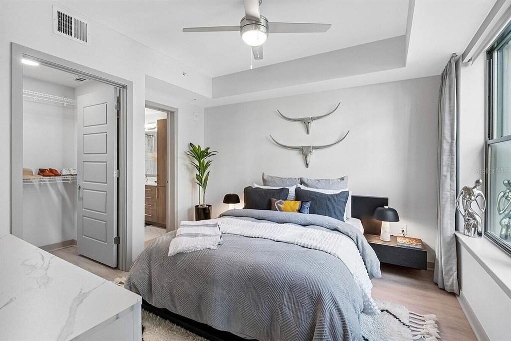 Bedroom, Interior, Wood Texture Flooring
