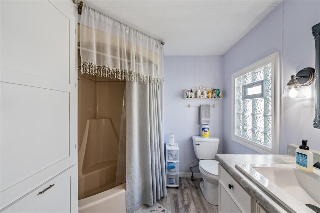 Bathroom, Interior, Wood Texture Flooring