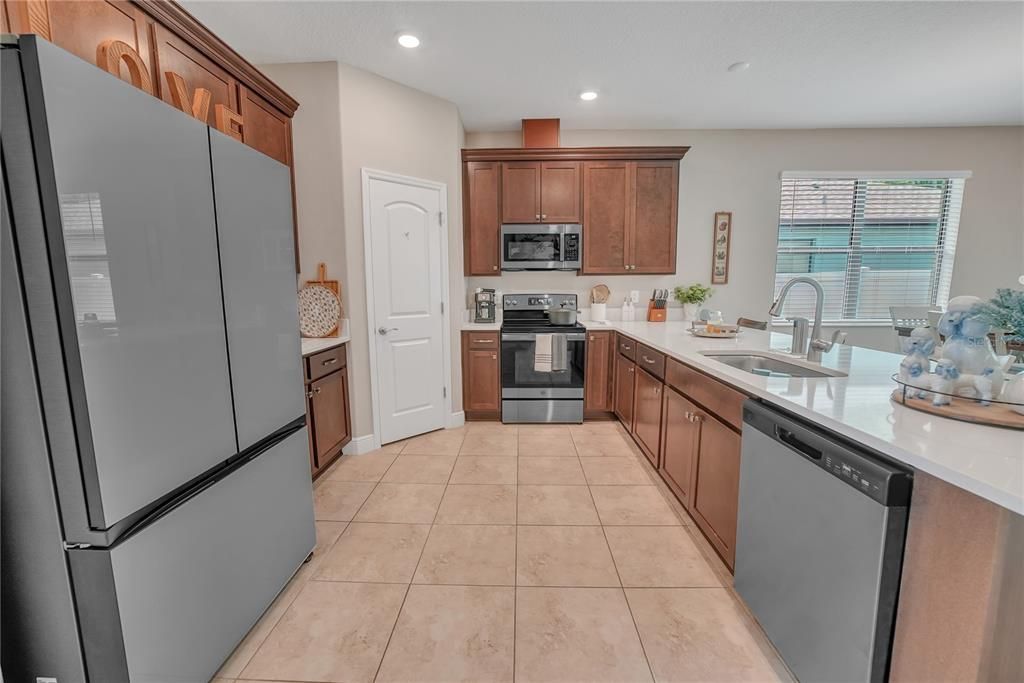 Interior, Kitchen, Recessed Lighting, Stainless Steel Appliances