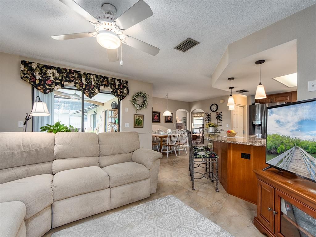 Dining room, Interior, Kitchen, Living room, Pendant Lights