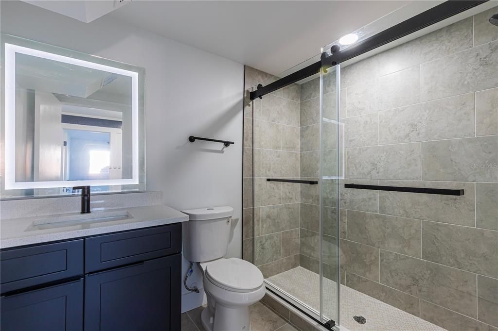Bathroom, Glass Shower, Interior