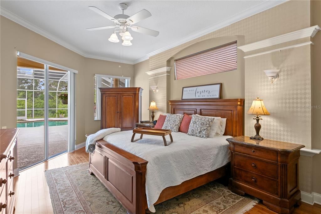 Bedroom, Interior, Wood Texture Flooring
