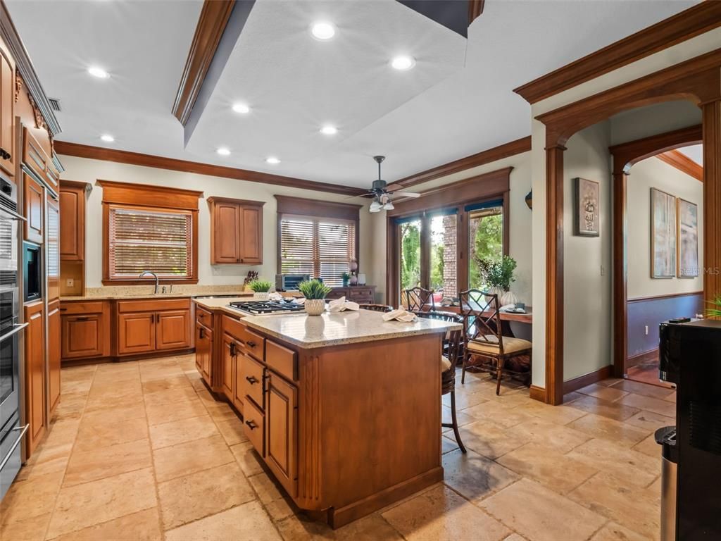 Dining room, Interior, Kitchen, Recessed Lighting, Stainless Steel Appliances