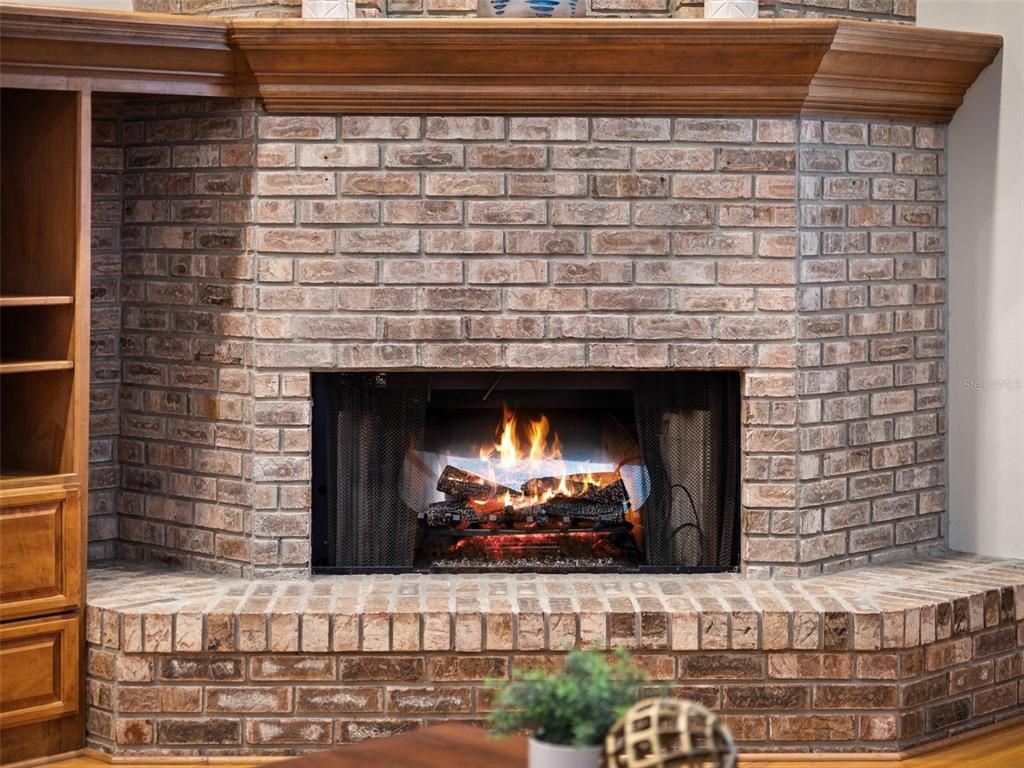 Fireplace, Interior, Stone Walls