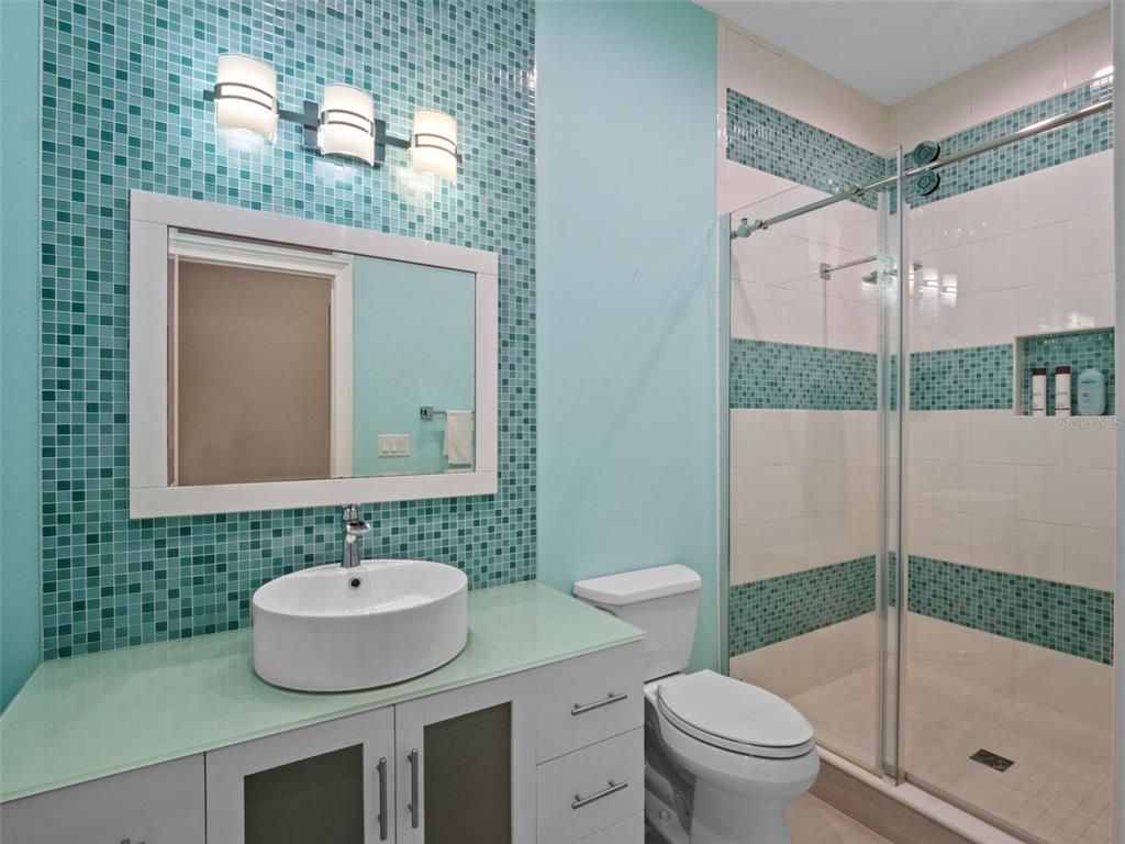 Bathroom, Glass Shower, Interior